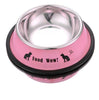 Stainless Steel Round Cat Feeding Bowl